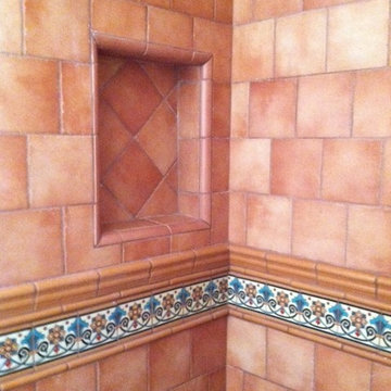 Spanish Retro Style Bathroom Remodel