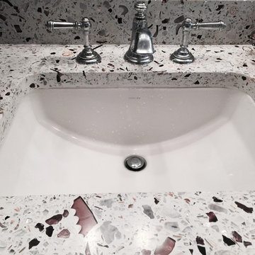 Speckled Glass Bathroom Vanity