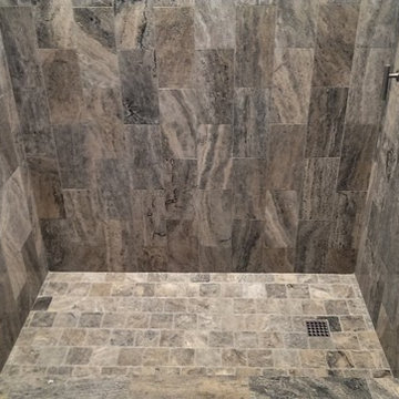 square drain shower floor