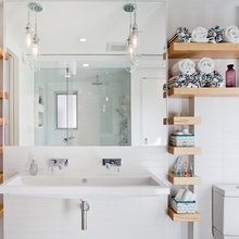 Main bath wall cabinet above tub