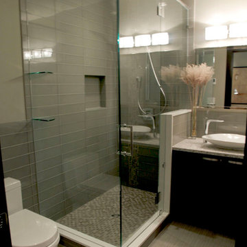 Standing Glass Enclosed Shower