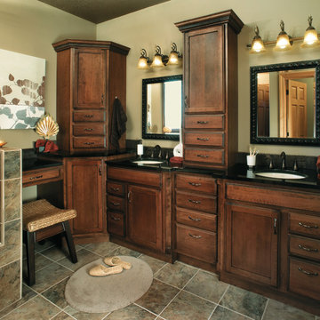 StarMark Cabinetry master suite in Cherry