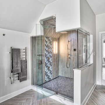 Steam Therapy Shower with Towel Warming Rack