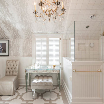 Stenciled Master Bath