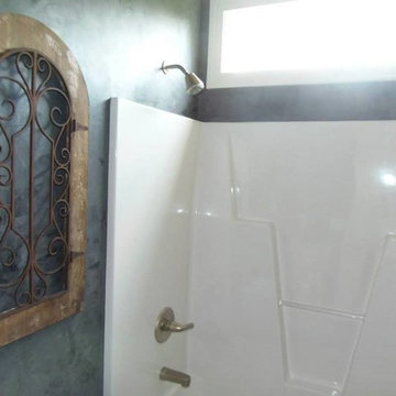 Stone Base Venetian Plaster Bathroom