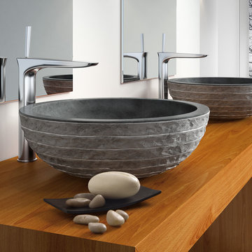 Stone Puket Black Luxury Natural Stone Sink