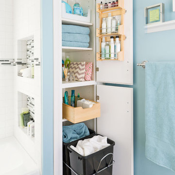 Storage-Packed Small Bathroom Makeover