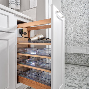 Storage Pull-Out with Electrical Outlet