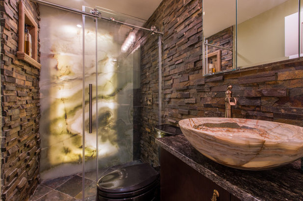 Rustic Bathroom by Eastside Design & Build Inc.