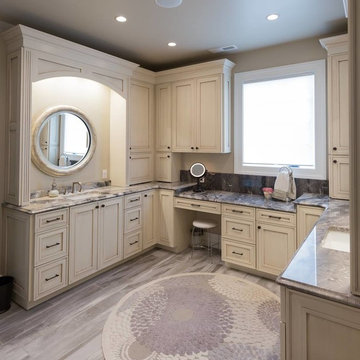 Stunning Master Bathroom with Arabescato Marble