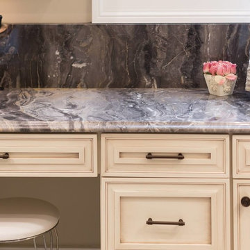 Stunning Master Bathroom with Arabescato Marble