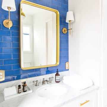 Stunning Sapphire Blue Bathroom