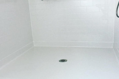 Subway Tile Accessible Shower