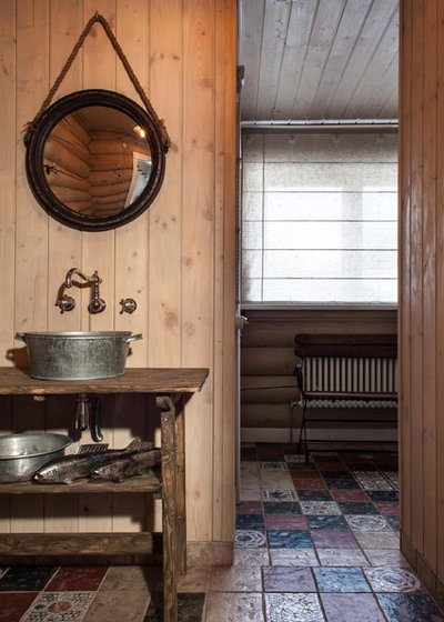 カントリー 浴室 by I.D.interior design