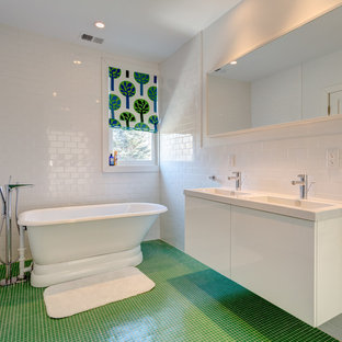 Green Tile Floor Houzz