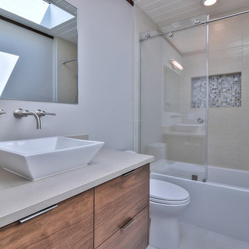 Sunnyvale Eichler Style Whole House Remodel - Guest Bathroom