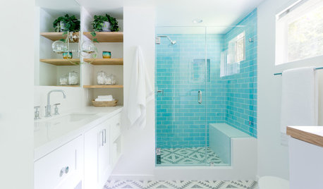 Transformation in Turquoise Brings Guest Bathroom to Life