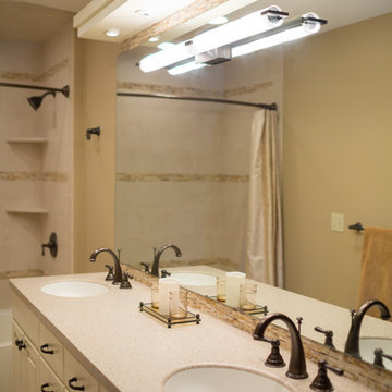 Tan and Bronze Bathroom