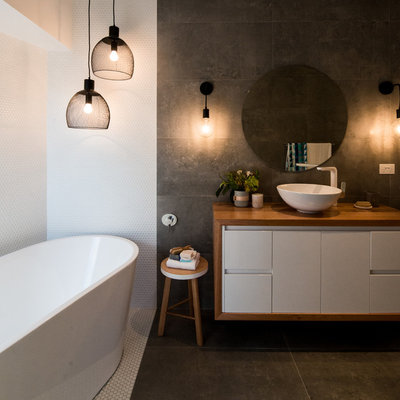 Contemporary Bathroom by IMATECH JOINERY SERVICES TASMANIA