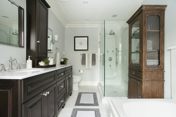 Traditional Bathroom by Diane Durocher Interiors
