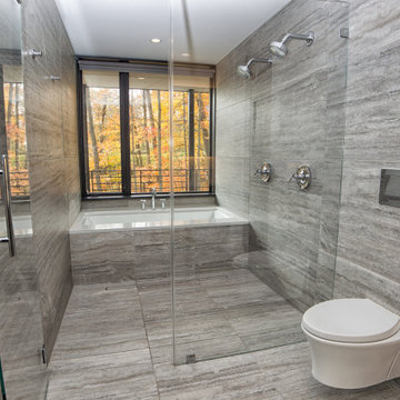 Terraced House - Elm Grove - Modern Bathroom with Double Wet Room Shower and a F