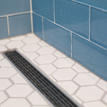 The Blue Subway Tile Bathroom