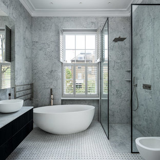 Inspiration for a contemporary bathroom in London.