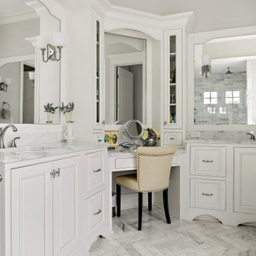 75 French Country Bathroom Ideas You Ll, French Provincial Double Sink Vanity
