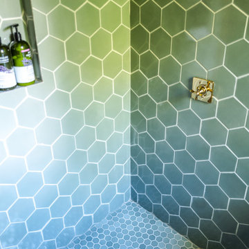 The Hunter Houses Hexagon Tile Bathroom