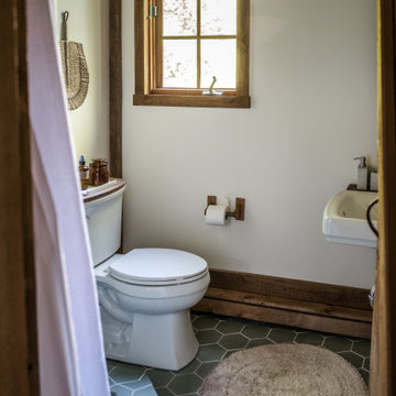 The Hunter Houses Hexagon Tile Bathroom