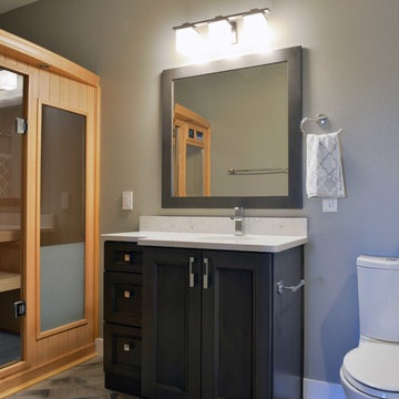 The K Residence- Home Bar Basement Bathroom