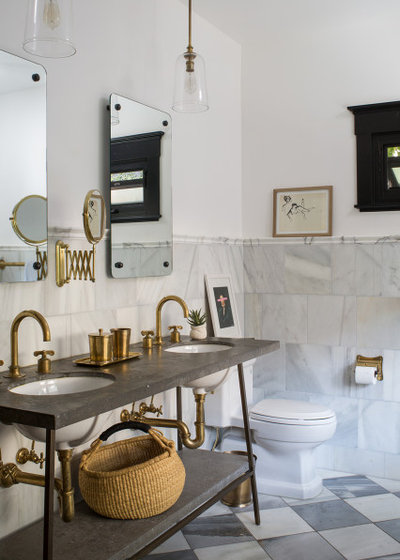 Transitional Bathroom by Breeze Giannasio Interiors
