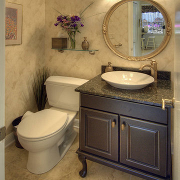 The Perfect Powder Room: Ann Arbor Bathroom Remodel