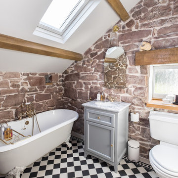 The sandstone bathroom