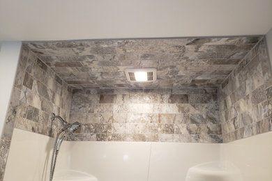 Tile above fiberglass tub/shower unit - 2020