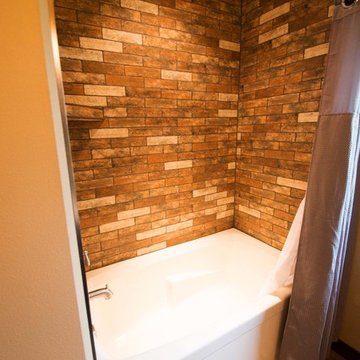 Tile Shower with bathtub
