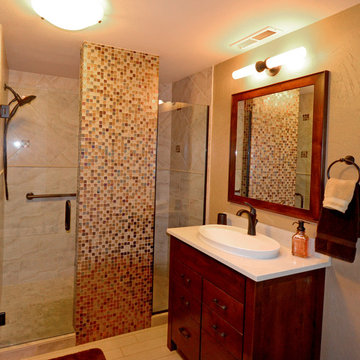 Tile Wall - Bathroom Remodel in Salem