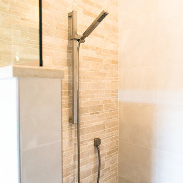 Tile Wall in Master Bathroom
