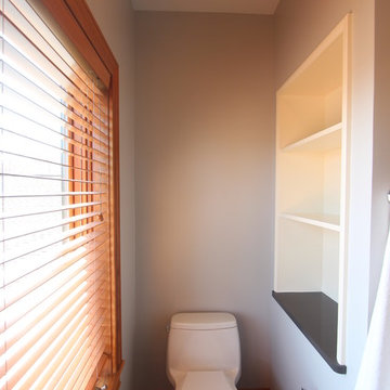 Toilet Alcove with Built In Storage