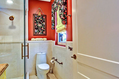 Example of a mid-sized transitional bathroom design in Jacksonville