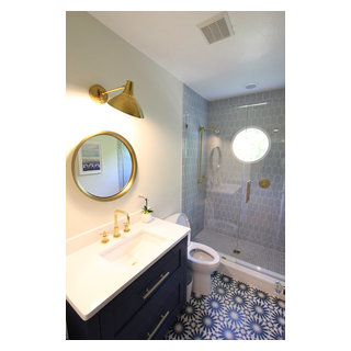 Tory Burch + Kate Spade Inspired Interior - Transitional - Bathroom - Tampa  - by BLU Interiors: Chelsea Dunbar | Houzz