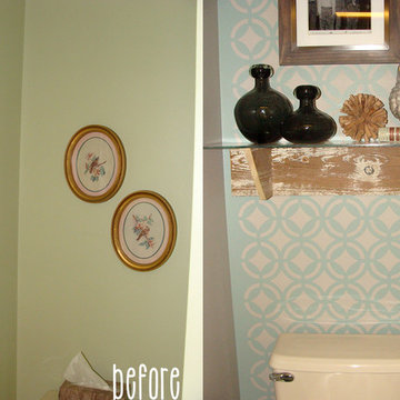 Touch of Rustic Mint Bathroom