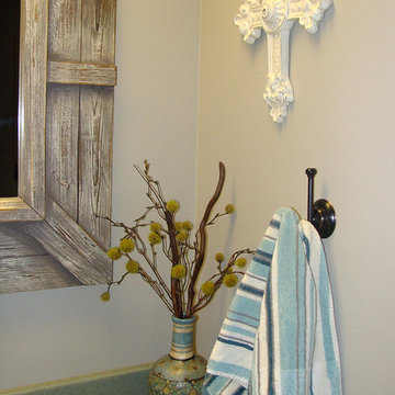 Touch of Rustic Mint Bathroom
