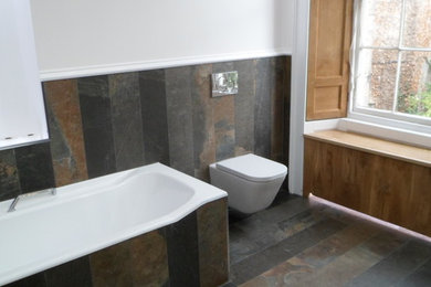 Design ideas for a contemporary bathroom in Edinburgh.