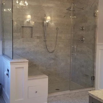 Traditional Bathroom- Frameless Shower Doors
