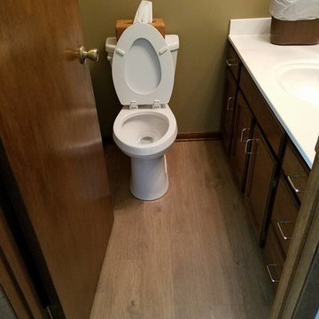 Traditional Bathroom Hardwood Floor in Davenport, IA