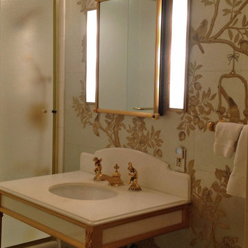 Traditional Bathroom in Gold