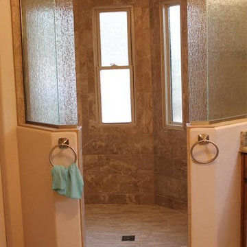 Traditional Bathroom Remodel with Large Stand Up shower