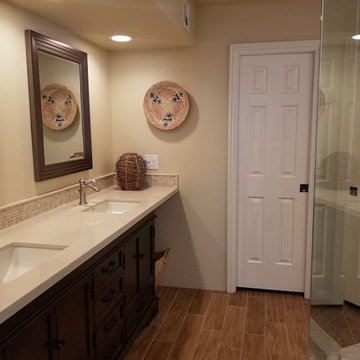 Traditional Bathroom Remodel with Spa Shower