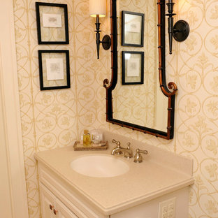 Traditional Bathroom Wallpaper Houzz